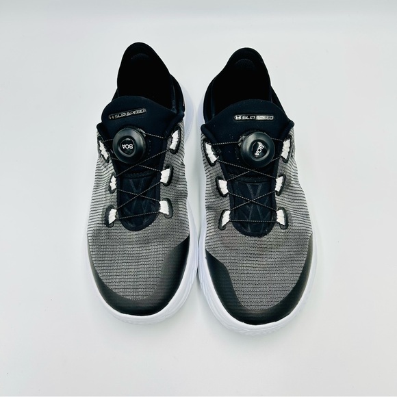 Under Armour shoes SlipSpeed BOA Running Shoes trainers Black Women Size 7.5 - Picture 8 of 10